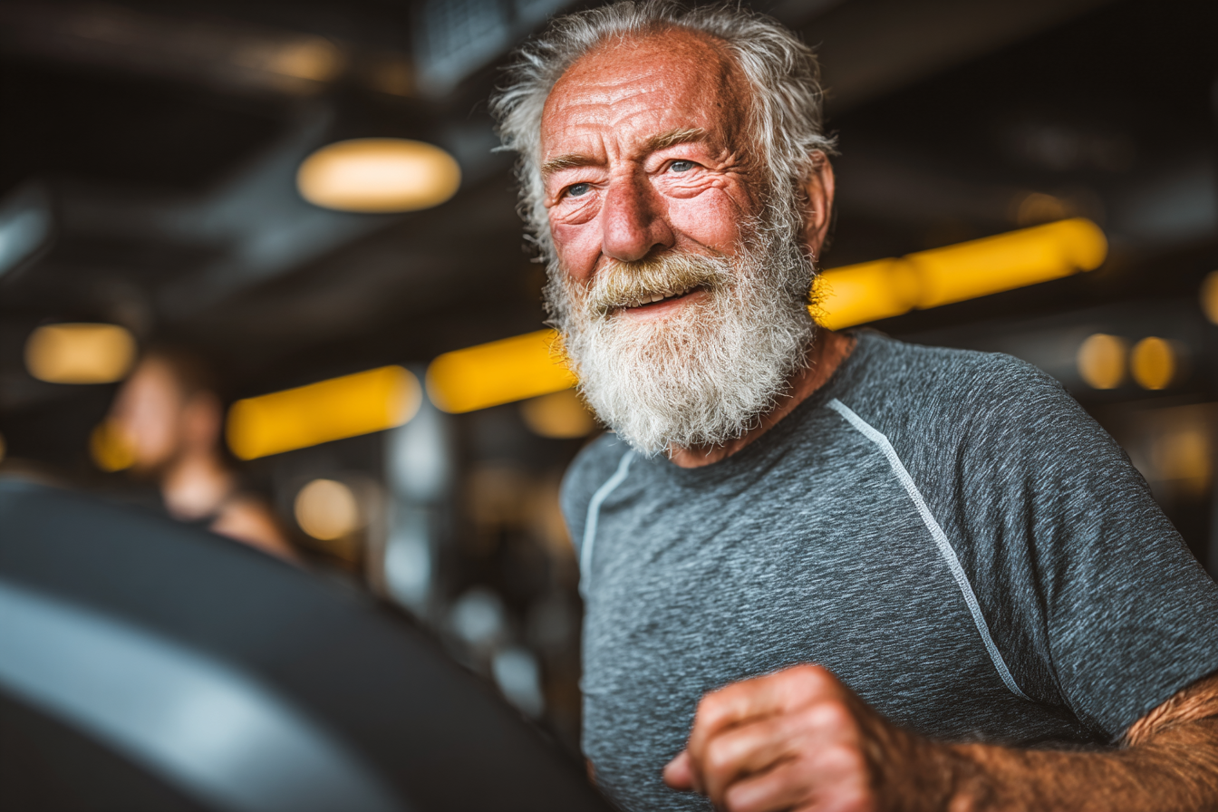 Старші люди використовують сучасні технології здоров'я